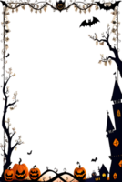 Halloween Border Frame Ai Generative png