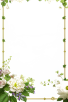 Vines Border Frame Ai Generative png