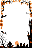 Halloween Border Frame Ai Generative png