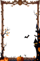 Halloween Border Frame Ai Generative png