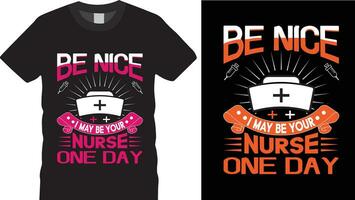 nurse t shirt design vector