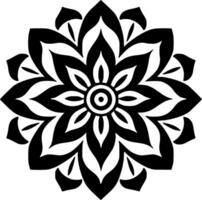 Mandala, Minimalist and Simple Silhouette - Vector illustration