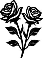 rosas - minimalista y plano logo - vector ilustración