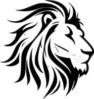 Lion, Minimalist and Simple Silhouette - Vector illustration