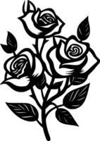 Roses - High Quality Vector Logo - Vector illustration ideal for T-shirt graphic