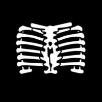 Ribcage - Black and White Isolated Icon - Vector illustration