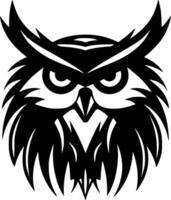 Owl, Minimalist and Simple Silhouette - Vector illustration