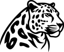 leopardo, minimalista y sencillo silueta - vector ilustración