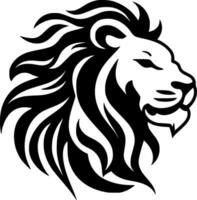 Lion - Black and White Isolated Icon - Vector illustration