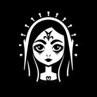 Gothic - Black and White Isolated Icon - Vector illustration