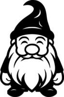 Gnome, Minimalist and Simple Silhouette - Vector illustration