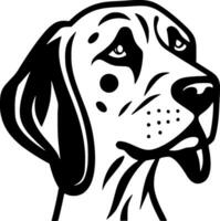 Dalmatian, Minimalist and Simple Silhouette - Vector illustration