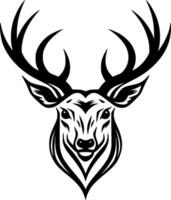 Dear, Black and White Vector illustration