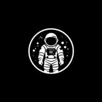 astronauta, minimalista y sencillo silueta - vector ilustración