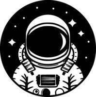 Astronaut, Minimalist and Simple Silhouette - Vector illustration