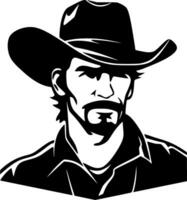 Western, Black and White Vector illustration