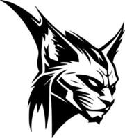 Wildcat, Black and White Vector illustration