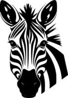 Zebra, Minimalist and Simple Silhouette - Vector illustration