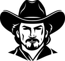 Western, Black and White Vector illustration