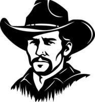 Western, Black and White Vector illustration