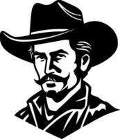 Western, Black and White Vector illustration