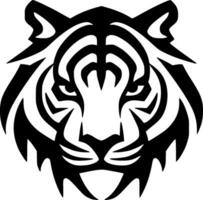 Tigre - minimalista y plano logo - vector ilustración