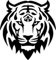 Tigre - minimalista y plano logo - vector ilustración