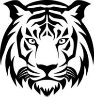 Tigre - minimalista y plano logo - vector ilustración