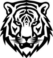 Tigre - minimalista y plano logo - vector ilustración