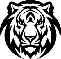 Tigre - minimalista y plano logo - vector ilustración