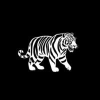 Tigre - minimalista y plano logo - vector ilustración