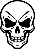 Skull, Minimalist and Simple Silhouette - Vector illustration
