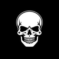 Skull - Black and White Isolated Icon - Vector illustration