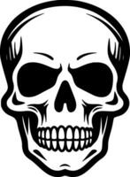 Skull - Black and White Isolated Icon - Vector illustration