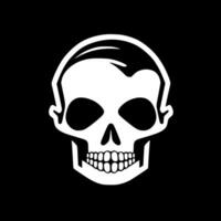 Skull - Minimalist and Flat Logo - Vector illustration