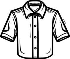 camisa - minimalista y plano logo - vector ilustración