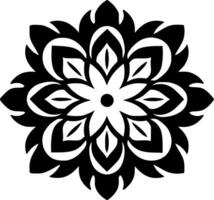 Mandala, Minimalist and Simple Silhouette - Vector illustration