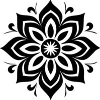 Mandala, Minimalist and Simple Silhouette - Vector illustration