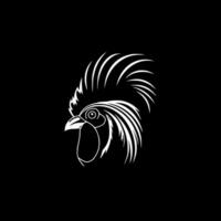 Rooster - Minimalist and Flat Logo - Vector illustration