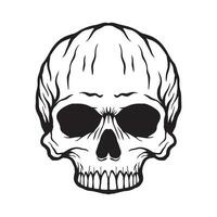 Skull hand drawn illustrations for the design of clothes, stickers, tattoo etc vector