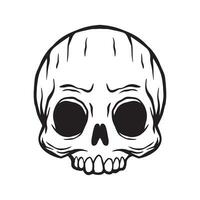 Skull hand drawn illustrations for the design of clothes, stickers, tattoo etc vector