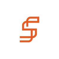 Letter S logo with modern creative design idea vector