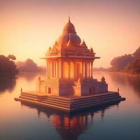 de ai visión para moderno hindú templo imágenes foto