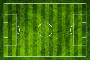 Green grunge soccer field background, top view vector