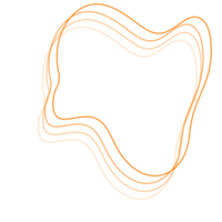 Orange abstrait ligne png