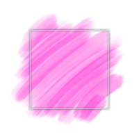 Line Frame With Pink Brush Background png