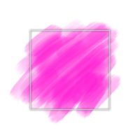 Line Frame With Pink Brush Background png
