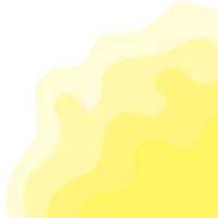 Gelb wellig Rand Rahmen png