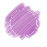 circle frame on brush stroke png