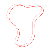 röd abstrakt linje png